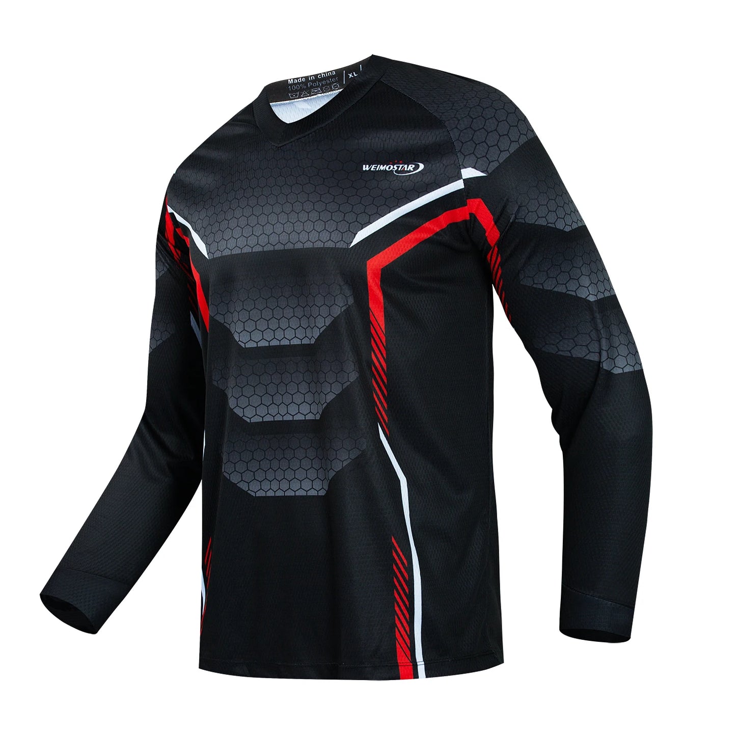 Men's Long Sleeve Cycling Jersey – Mountain Bike, Downhill, and Motocross Shirt