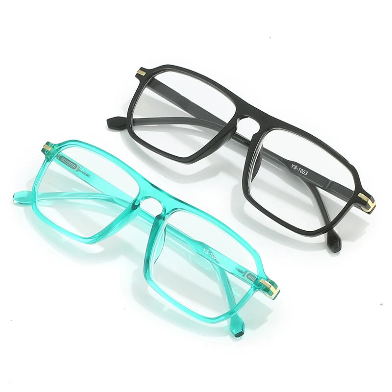 Unisex Slim Frame PC Squared Eyeglasses | Fashionable Reading Glasses for Men and Women with Presbyopia Correction Eustacia