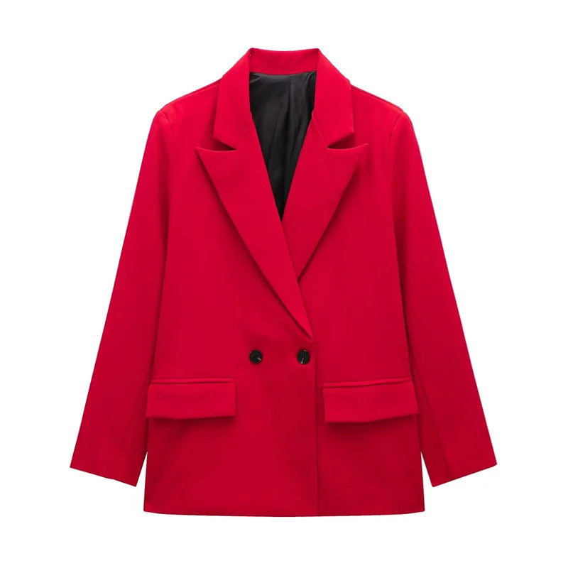 Women's Versatile V-Neck Suit Jacket - Chic Casual Commuter Blazer for All Seasons Martha