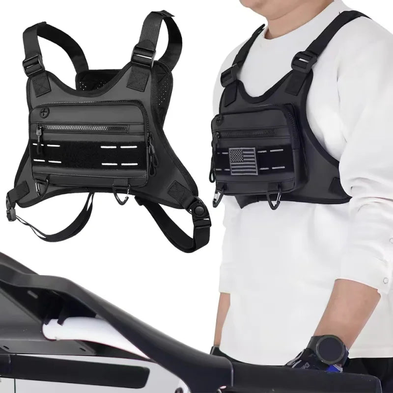 Tactical Chest Rig Pouch – Lightweight, Breathable Vest Bag for Outdoor Cycling & Climbing Achilles