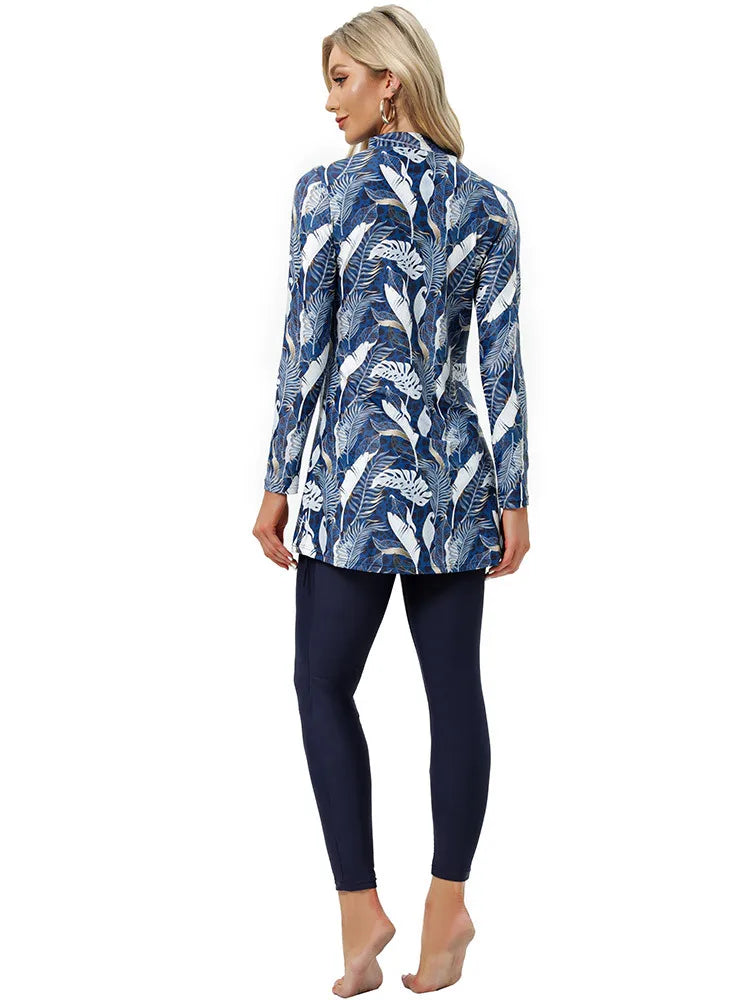 Printed Muslim Swimwear for Women | Plus-Size 3-Piece Burkini Kamila