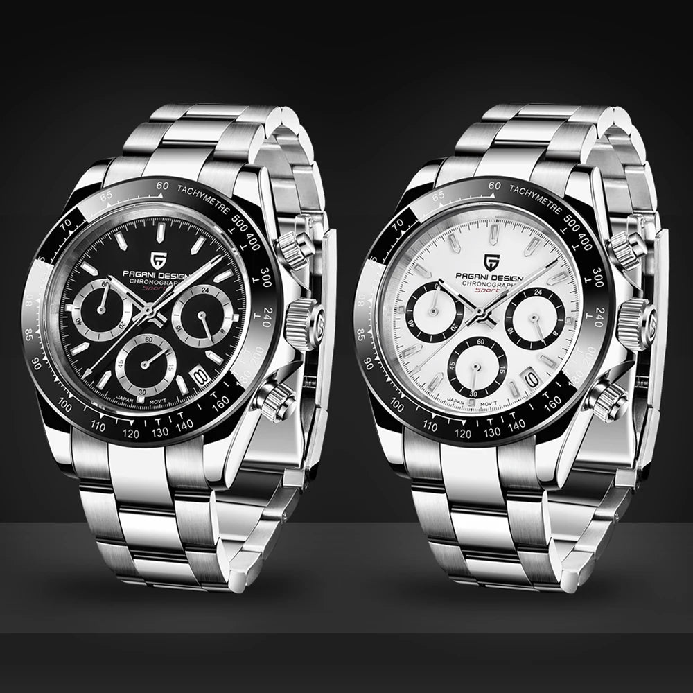 PAGANI DESIGN 1644 Men's Luxury Quartz Watch - High-Quality Sport & Business Waterproof Wristwatch Relogio Masculino