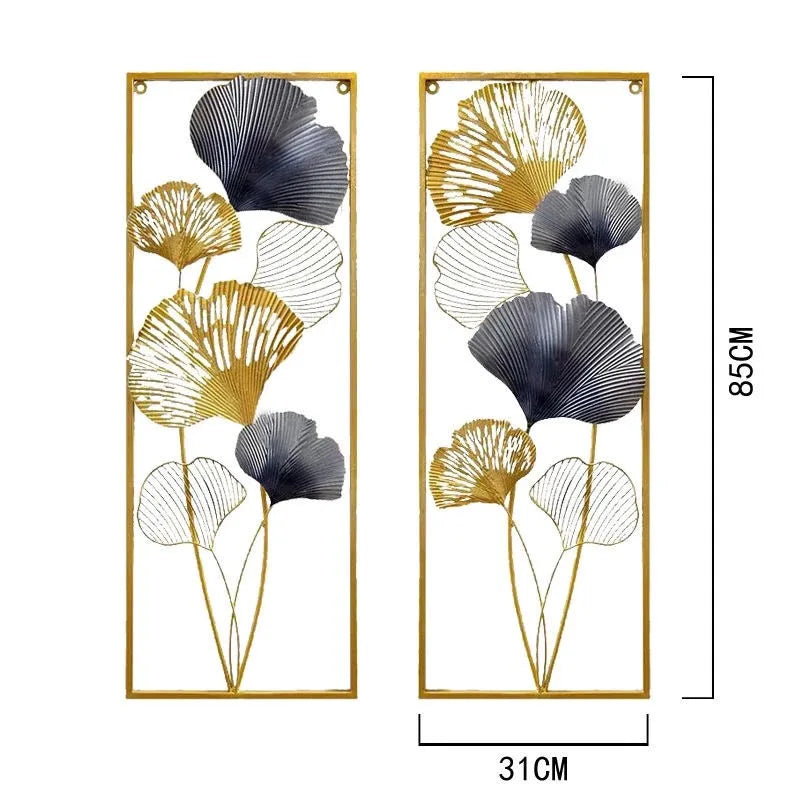 Nordic Light Luxury Metal Wall Art – Large Flower-Shaped Hanging Decor for Living Room and Home