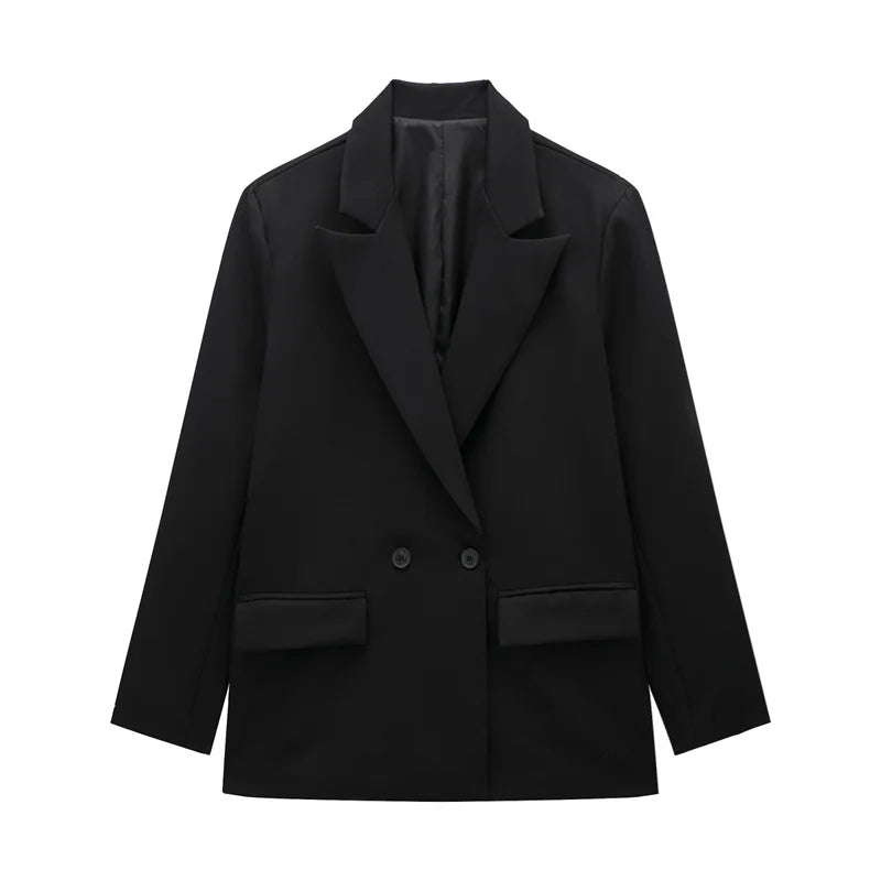 Women's Versatile V-Neck Suit Jacket - Chic Casual Commuter Blazer for All Seasons Martha