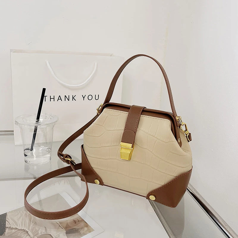 Women's Designer Handbags - Small Crossbody Lock Bags and Purses for Ladies Elena