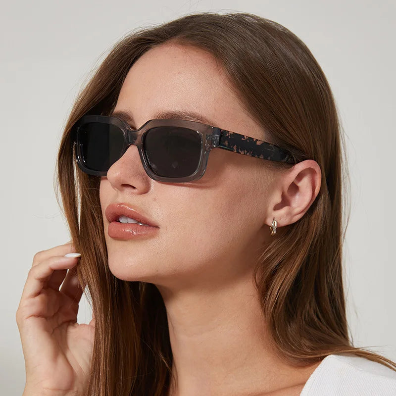Classic Square Polarized Sunglasses for Women – TR Frame Fashion Acetate Sunscreen Shades Shallah