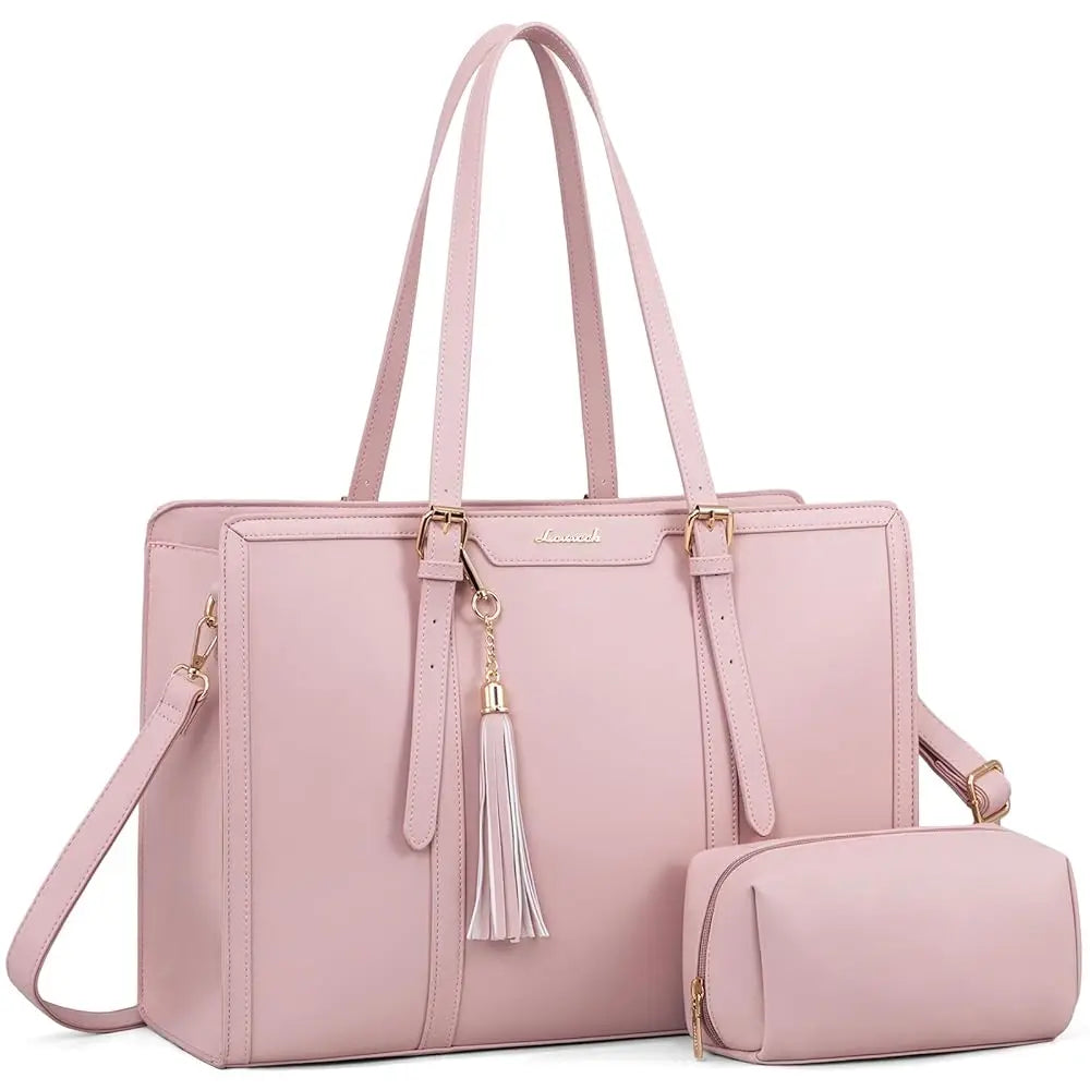 LOVEVOOK Laptop Tote Bag Set | 15.6/17 inch Briefcase for Women, Work & Travel Shaira