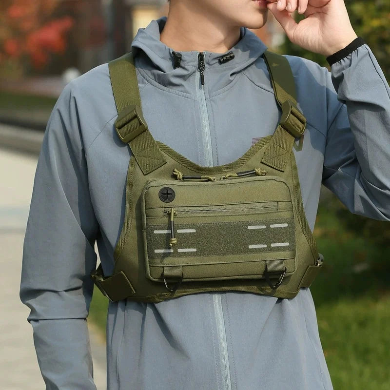 Tactical Chest Rig Pouch – Lightweight, Breathable Vest Bag for Outdoor Cycling & Climbing Achilles