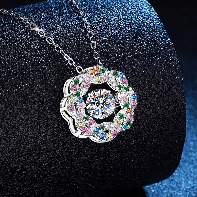 1 Karat S925 Sterling Silver Moissanite Necklace – Stylish Star Pendant for Women
