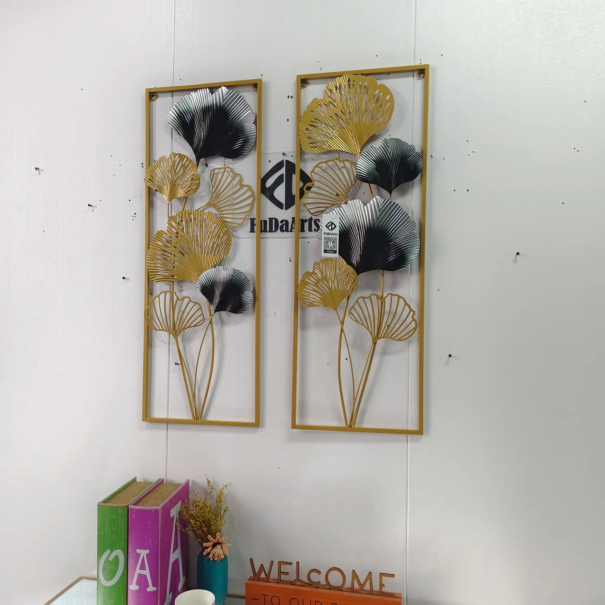 Nordic Light Luxury Metal Wall Art – Large Flower-Shaped Hanging Decor for Living Room and Home