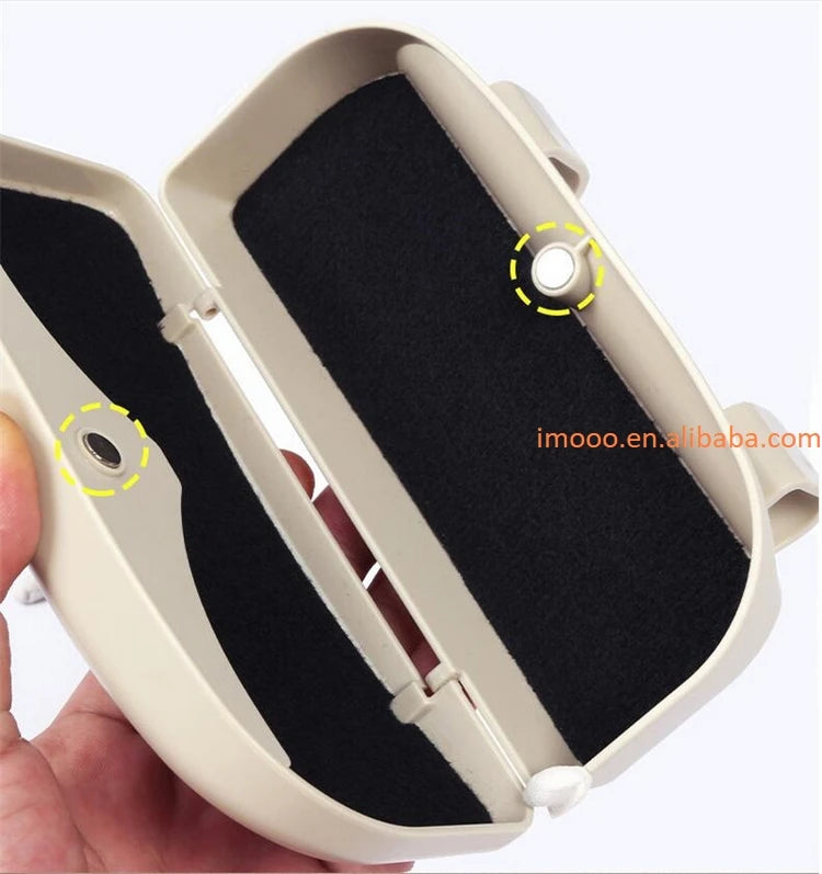 Car Sunglasses Case Holder | Sunshade Storage Bag for Auto Interior | Sun Visor Mount for Sunglasses | Car Accessories