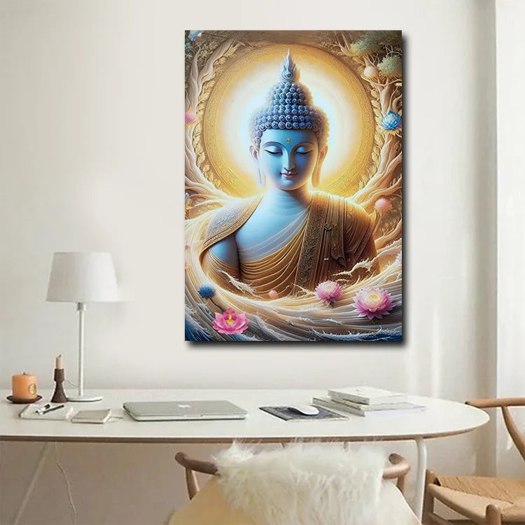 New Goddess Portrait Canvas Painting – Elegant Wall Art for Home Décor