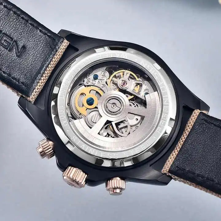 Brand New Pagani Design 1732 – Men's Luxury Automatic Mechanical Watch with Diamond Bezel, Waterproof Dive Watc