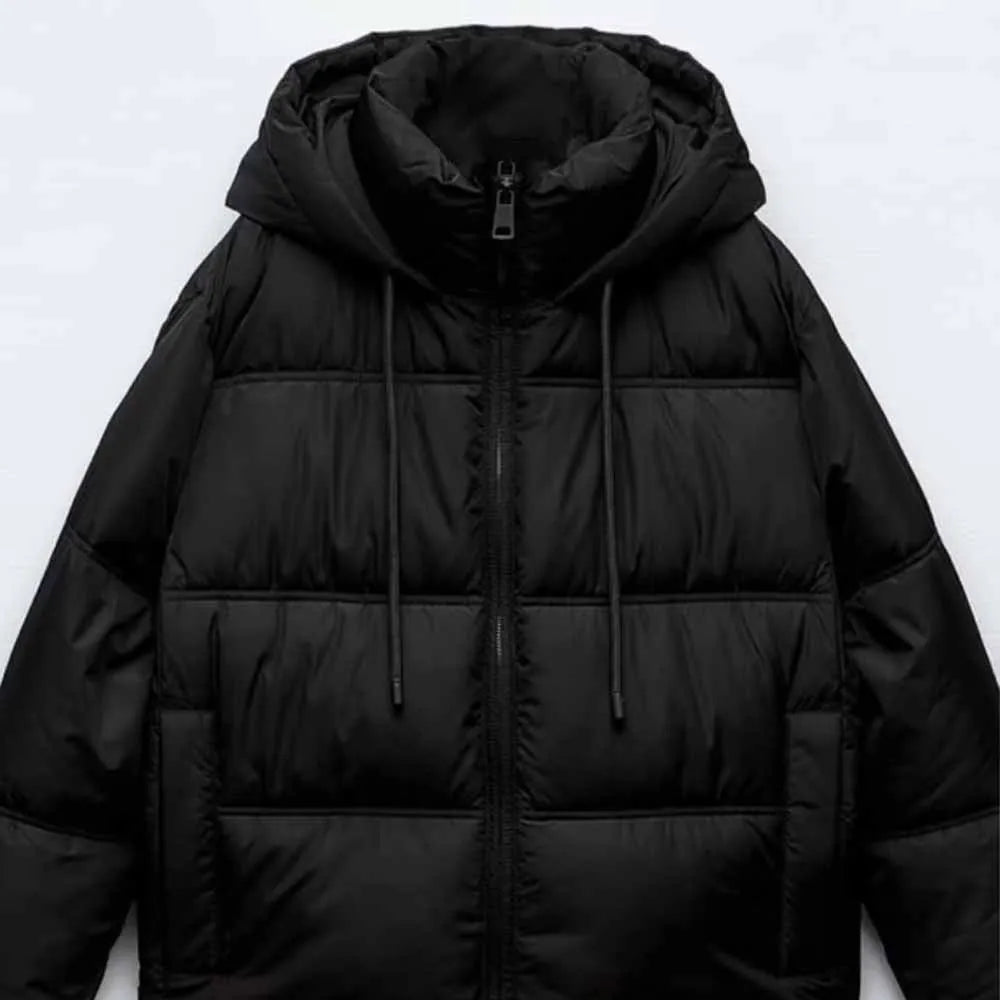 Women's Winter Fashion Double-Layer Cotton Hooded Jacket - Vintage Long-Sleeve Outerwear Coat for Chic Style Alison