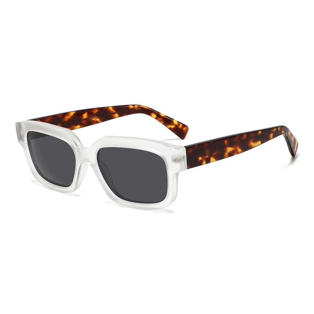 Classic Square Polarized Sunglasses for Women – TR Frame Fashion Acetate Sunscreen Shades Shallah