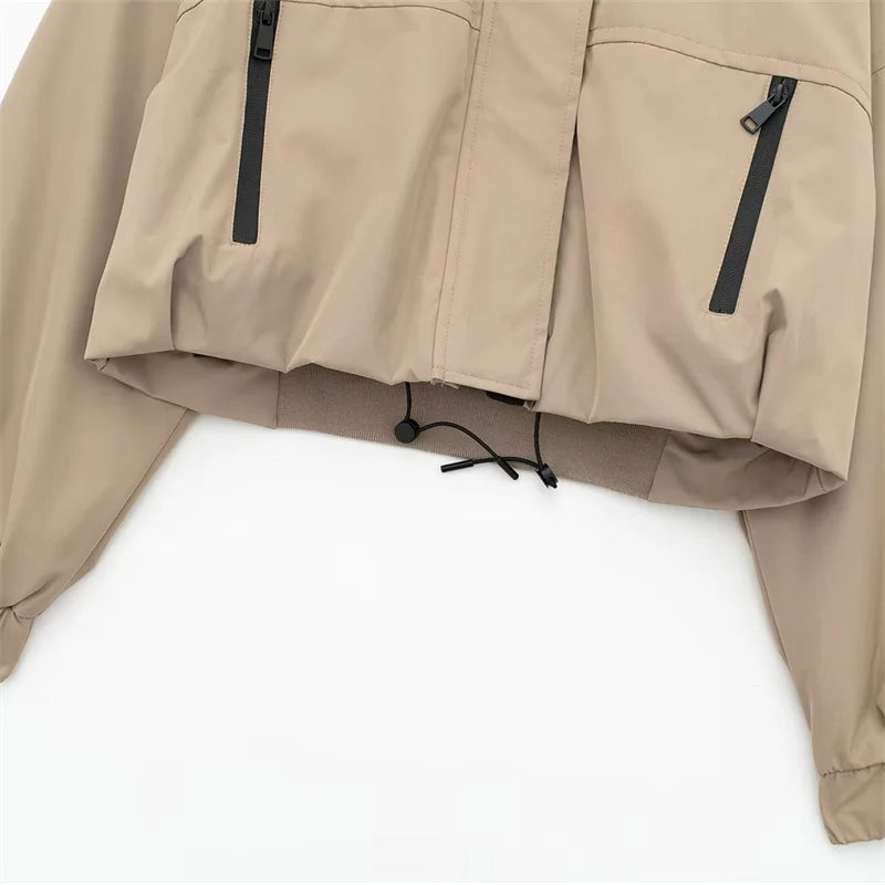 Women's Hooded Short Jacket - Casual Temperament Parka Coat Zenobia