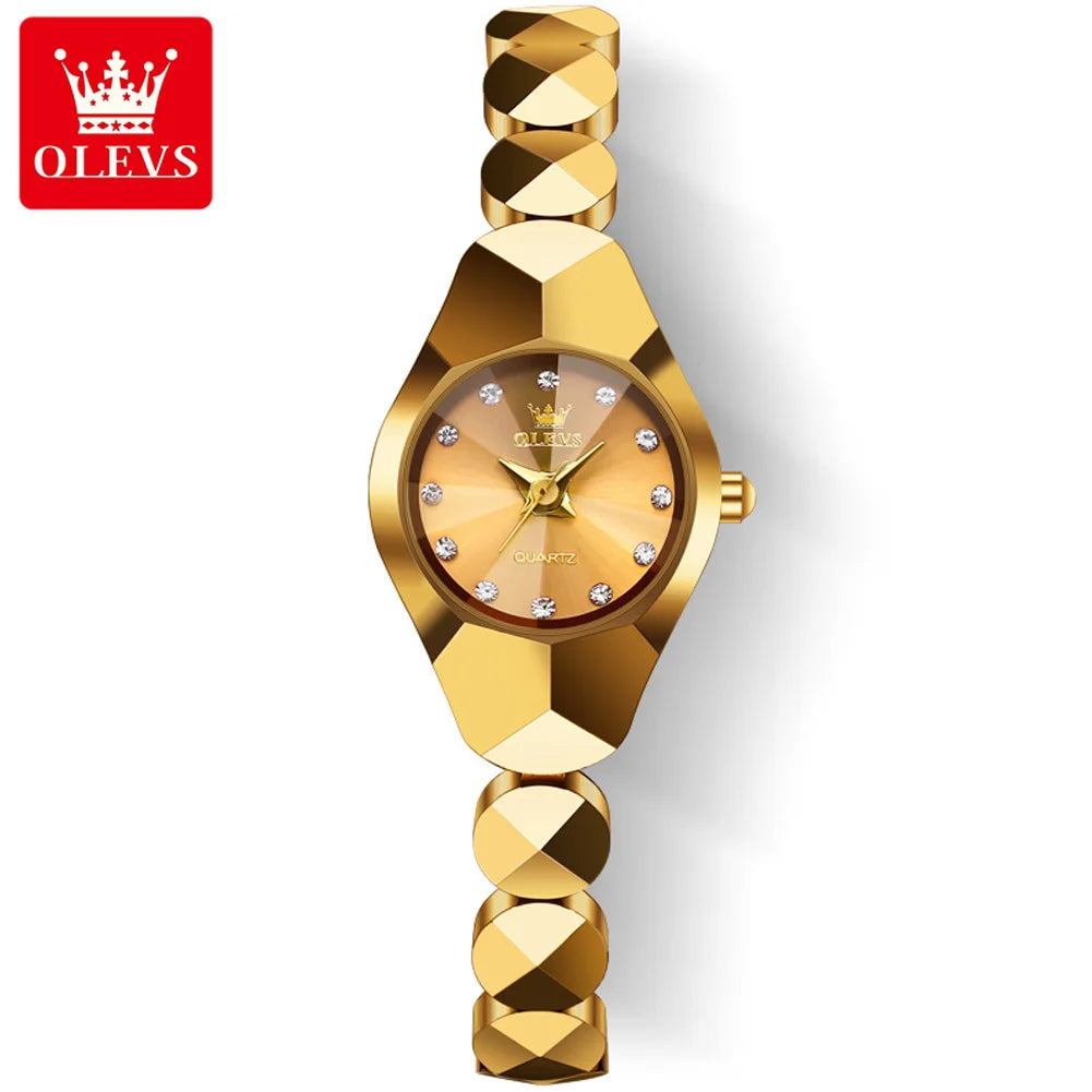 OLEVS 7007 Women's Luxury Quartz Watch - Classic Waterproof Design, Tungsten Steel Strap, Sport & Business Fashion Reloj