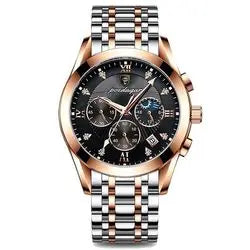 POEDAGAR 820 Men's Sport Watch – Genuine Leather Quartz Wristwatch, Waterproof, Luminous, and Stylish Relojes Para Hombre Olivier
