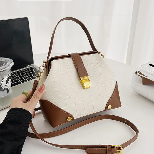 Women's Designer Handbags - Small Crossbody Lock Bags and Purses for Ladies Elena