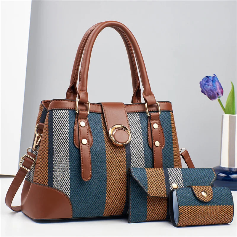 Leather Tote Bag for Women – Classic Fashion Shoulder Handbag, Customizable Ladies' Purse