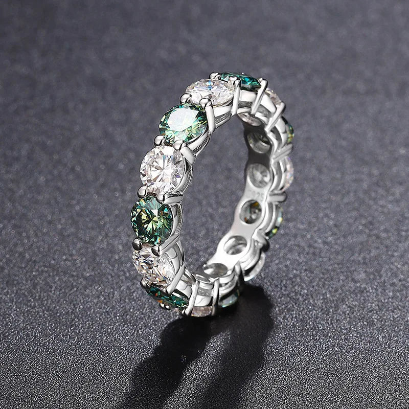 0.5Ct S925 Silver Moissanite Couple Rings | Single Row Diamond Design | Perfect for Birthdays & Special Occasions Katherine