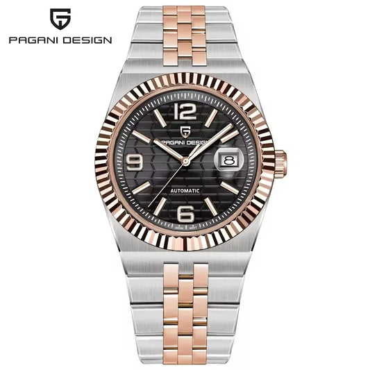 PAGANI DESIGN YS027 Men's Luxury Automatic Watch - 3D Rhombus Dial, MIYOTA 8215 Movement, Mechanical Wristwatch