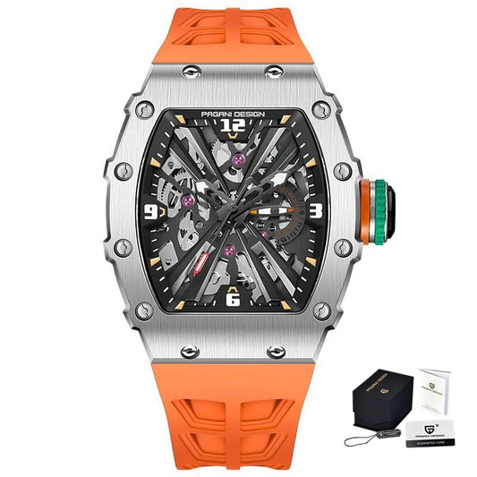 PAGANI DESIGN PD‑1738 Men’s Quartz Watch | Luxury Sport Wristwatch with Sapphire Glass, Stainless Steel, Waterproof (VH65 Movement)