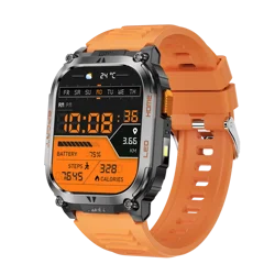 DT09 Android GPS Smart Watch with 2.01″ Large Display – IP68 Waterproof Smartwatch with Flashlight, Sleep Tracker & 630mAh Battery