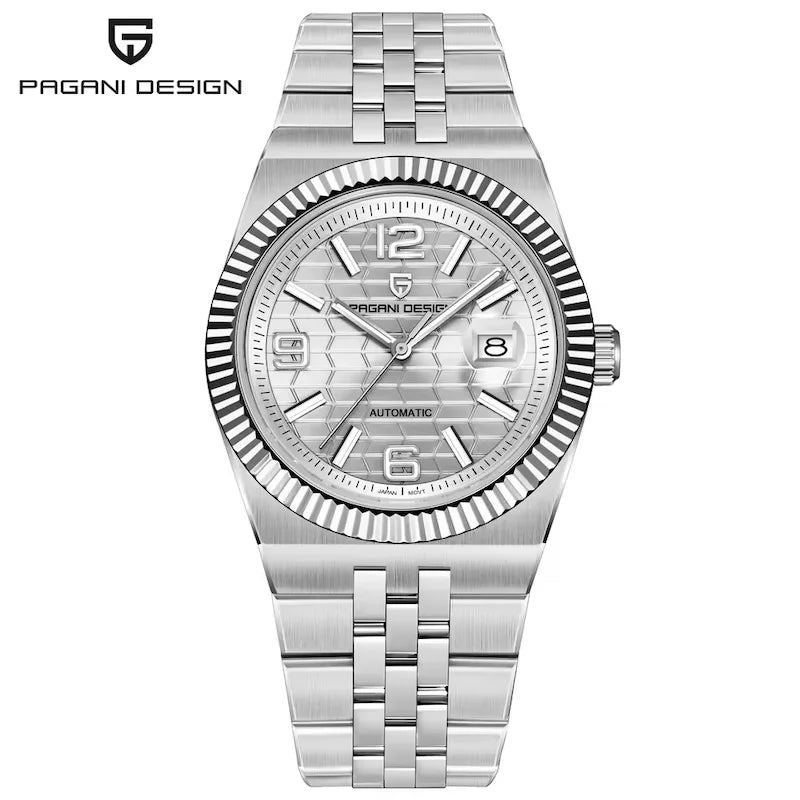 PAGANI DESIGN YS027 Men's Luxury Automatic Watch - 3D Rhombus Dial, MIYOTA 8215 Movement, Mechanical Wristwatch