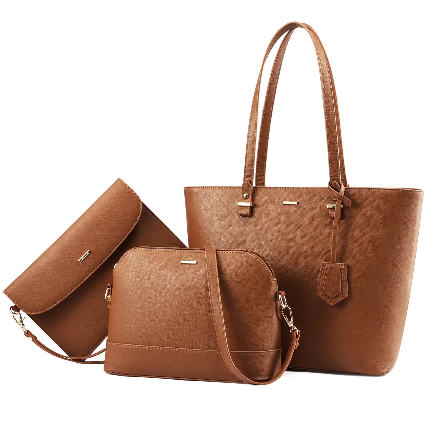 LOVEVOOK 2023 Designer Women’s Tote Bag Set – Fashion PU Leather Handbags, Luxury Crossbody Bags & Purses Marivic