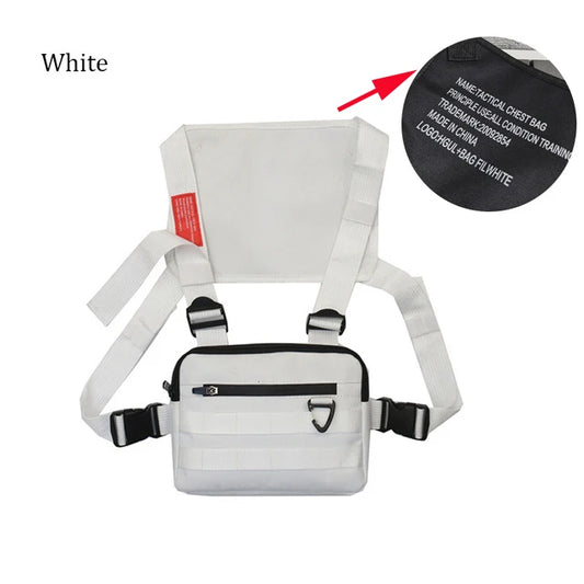 Men's Tactical Chest Rig Bag – Casual Outdoor Style Streetwear Messenger Bag with Molle Design, Small Oxford Vest Bag for Hip-Hop and Everyday Use Joel