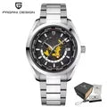 Pagani Design 1788 Men's NH34 Automatic GMT Watch – Sapphire Crystal, Stainless Steel, Multi‑Time Zone