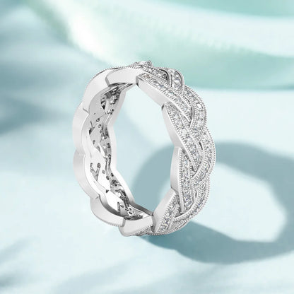 Luxury Moissanite Diamond Ring in 925 Sterling Silver – Unisex Hip Hop Statement Ring for Men & Women Lex