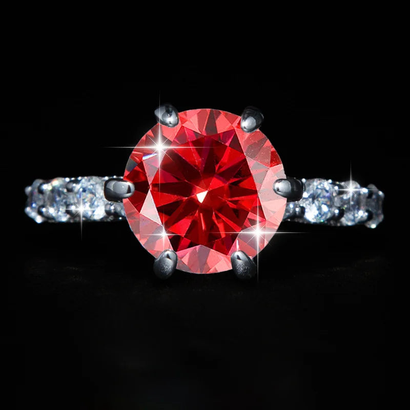 S925 Sterling Silver 5 Carat VVS D Color Moissanite Engagement Ring for Women – Luxury Wedding Band Calyra