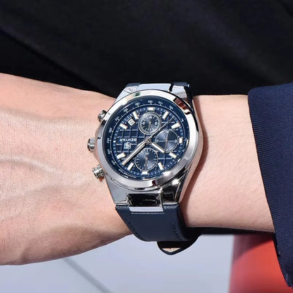 BENYAR 5206 Men’s Luxury Chronograph Watch – Waterproof Quartz Sports Wristwatch with Calendar