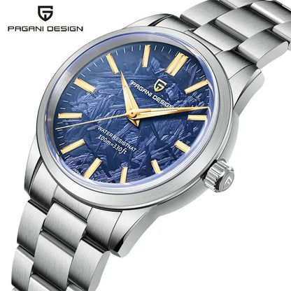 Pagani Design 1734 Men's Quartz Watch – Stainless Steel Band, Luminous Dial, Japanese Movement