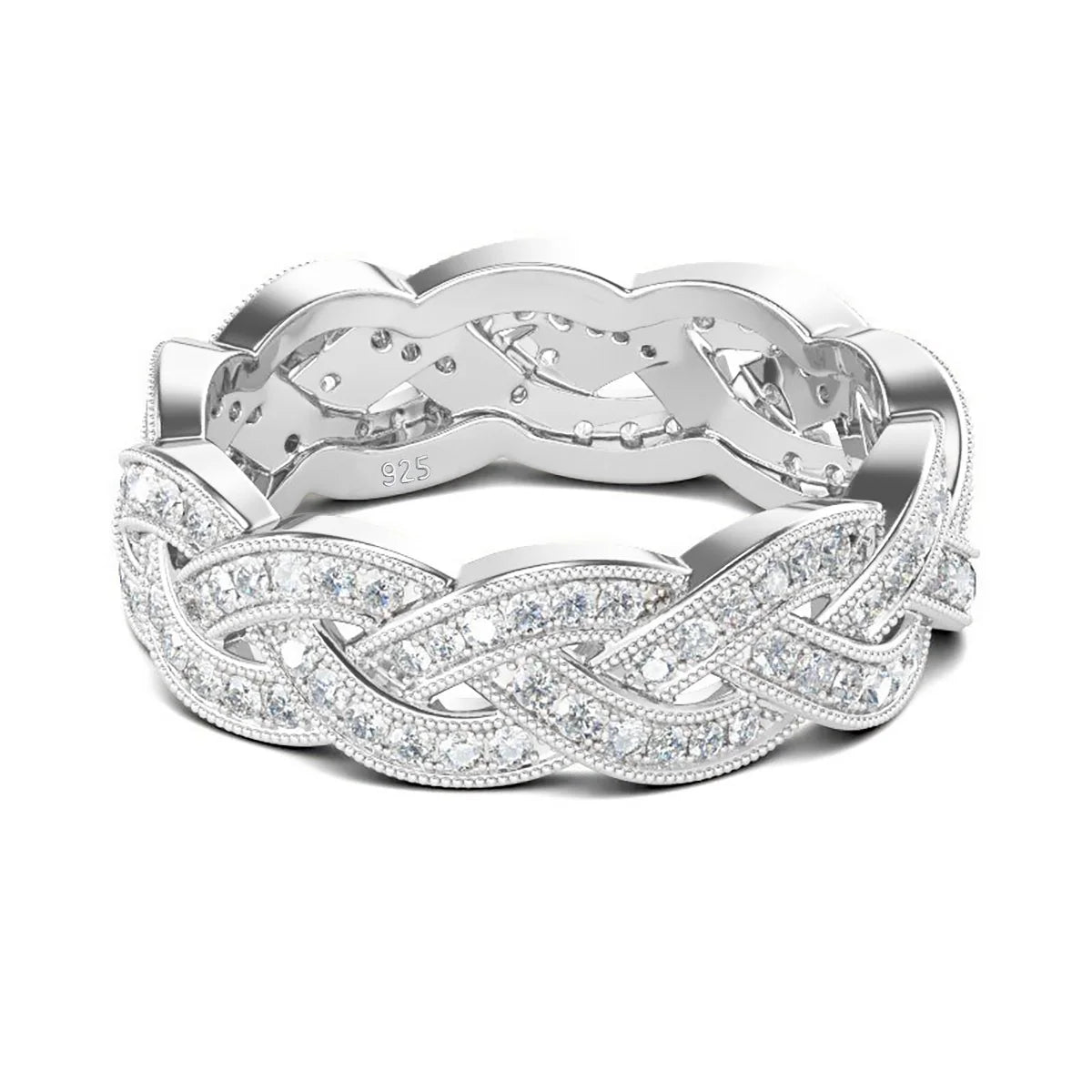 Luxury Moissanite Diamond Ring in 925 Sterling Silver – Unisex Hip Hop Statement Ring for Men & Women Lex