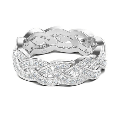 Luxury Moissanite Diamond Ring in 925 Sterling Silver – Unisex Hip Hop Statement Ring for Men & Women Lex