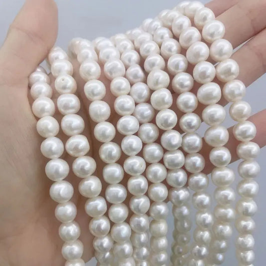 Handmade Freshwater Cultured Pearl Jewelry Set for Women – Elegant Bracelet & Stud Earrings, Wedding & Party Gift