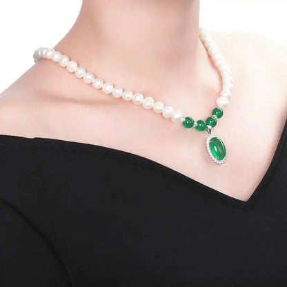 Certified ZZXL‑N0009‑04 Women’s Fine Jewelry Set – 8–9mm Real Freshwater Pearl Necklace, Bracelet, Earrings, Pendant & Ring