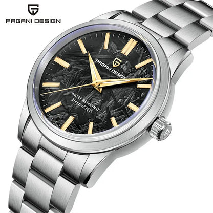 Pagani Design 1734 Men's Quartz Watch – Stainless Steel Band, Luminous Dial, Japanese Movement
