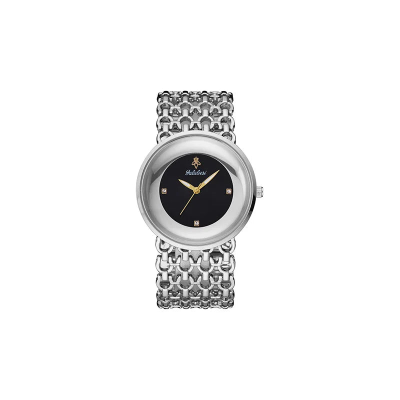 Orimart Luxury Women’s Quartz Watch – Vintage Dial, Rhinestone Accents, Hollow Alloy Strap, 30M Water Resistant Aeriselle