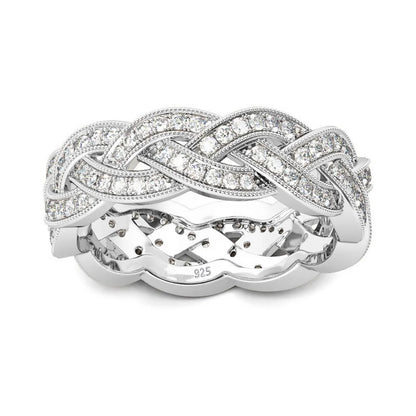 Luxury Moissanite Diamond Ring in 925 Sterling Silver – Unisex Hip Hop Statement Ring for Men & Women Lex