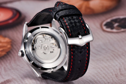 PAGANI DESIGN 1778 Men's Automatic Mechanical Watch – NH35A Movement, Sapphire Crystal, 100M Waterproof, Braided & Leather Strap