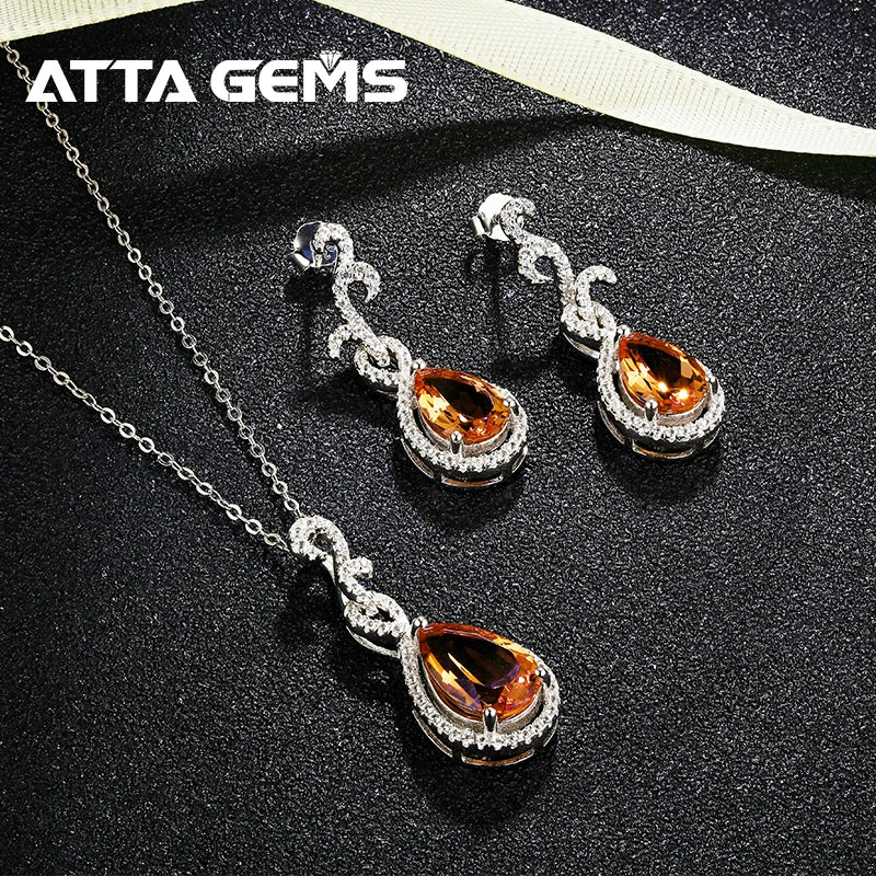 Zultanite Color-Change Gem Jewelry Set – Sterling Silver 925 Earrings & Pendant for Girls, Birthday Gift  Orlaya