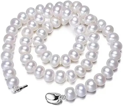 Handmade Freshwater Cultured Pearl Jewelry Set for Women – Elegant Bracelet & Stud Earrings, Wedding & Party Gift