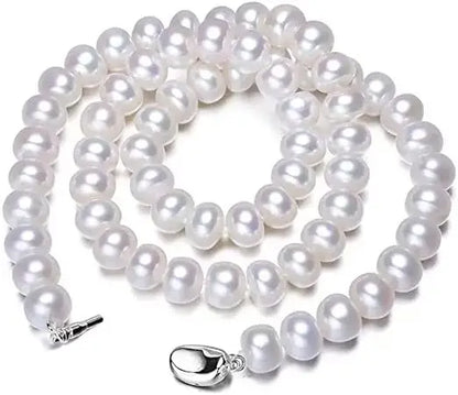 Handmade Freshwater Cultured Pearl Jewelry Set for Women – Elegant Bracelet & Stud Earrings, Wedding & Party Gift