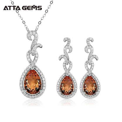 Zultanite Color-Change Gem Jewelry Set – Sterling Silver 925 Earrings & Pendant for Girls, Birthday Gift  Orlaya