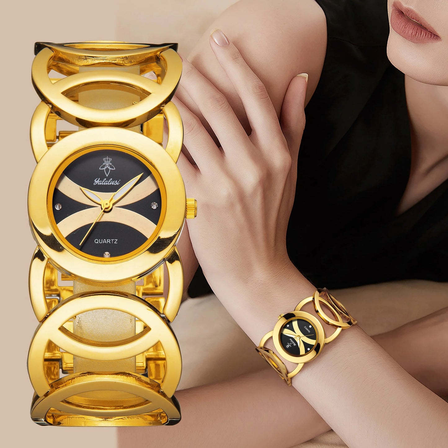 Orimart Women’s Sport Luxury Quartz Watch 30mm – Slim Acrylic Case, Pointer Dial, Alloy Band, 10M Water Resistant Faelina