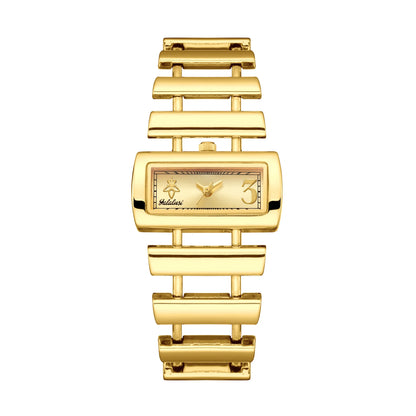 Women’s 34mm Square Quartz Watch – Minimalist Alloy Case, Mineral Glass Dial, 10M Water Resistant, Elegant Daily Wear Francine